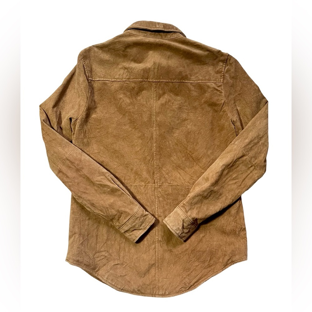Forever 21 Tan Pigskin Leather Snap Button Jacket - Picture 5 of 5